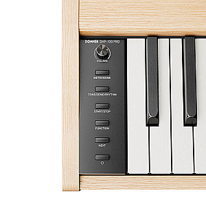 Donner DHP-100 Pro 88 Key Touch Sensitive Digital Piano, Beige 